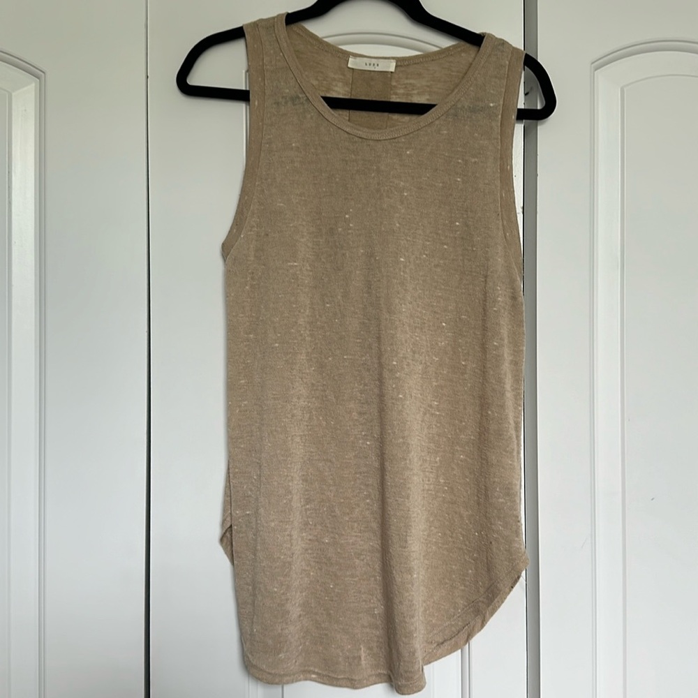 LUSH -Semi sheer ,sleeveless tunic